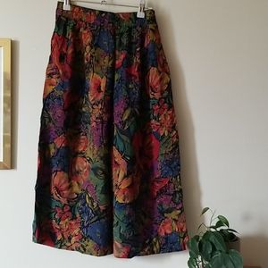 Floral Midi Skirt